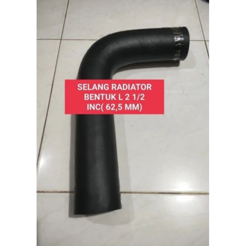 L-SHAPED RADIATOR HOSE 2 1/2 INC (62.5MM) UNIVERSAL AIR WATER HOSE