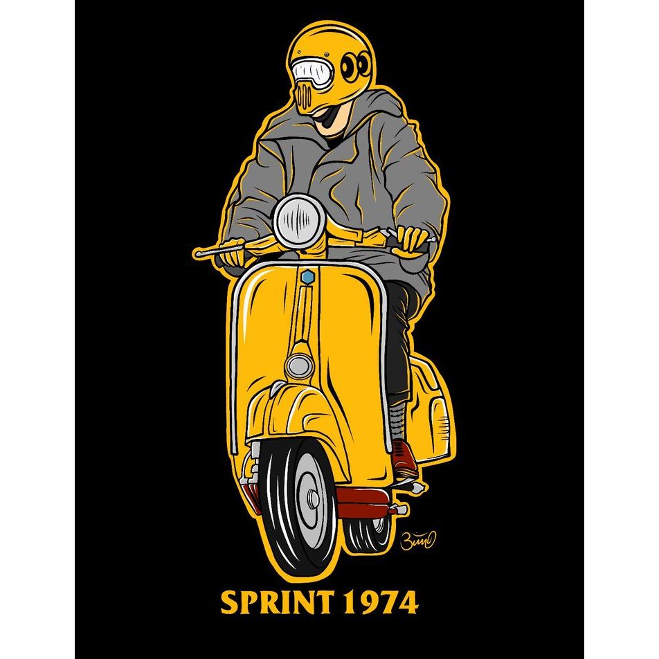 VESPA IRON-ON SCREEN PRINTING, เสื้อยืด, JACKET, HOODIE, TASBAG SCREEN PRINTING