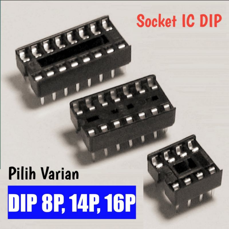 ซ็อกเก็ต IC DIP 8p 14p 16p IC Socket 8 14 16 pin