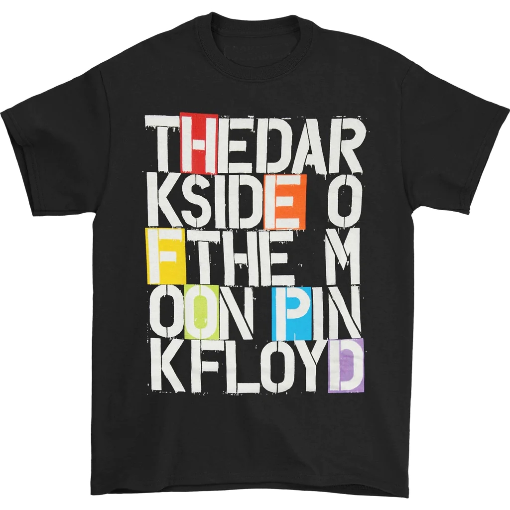 Pink Floyd Stencil Laters Premium T-Shirt Music Band Pink Floyd | เสื ้ อยืดวงร ็ อคโลหะ