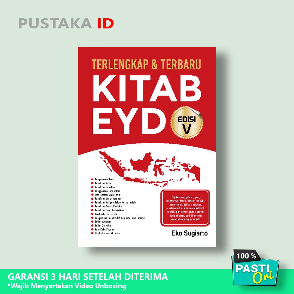 หนังสือ EYD ฉบับสมบูรณ์และล่าสุด - ต้นฉบับ