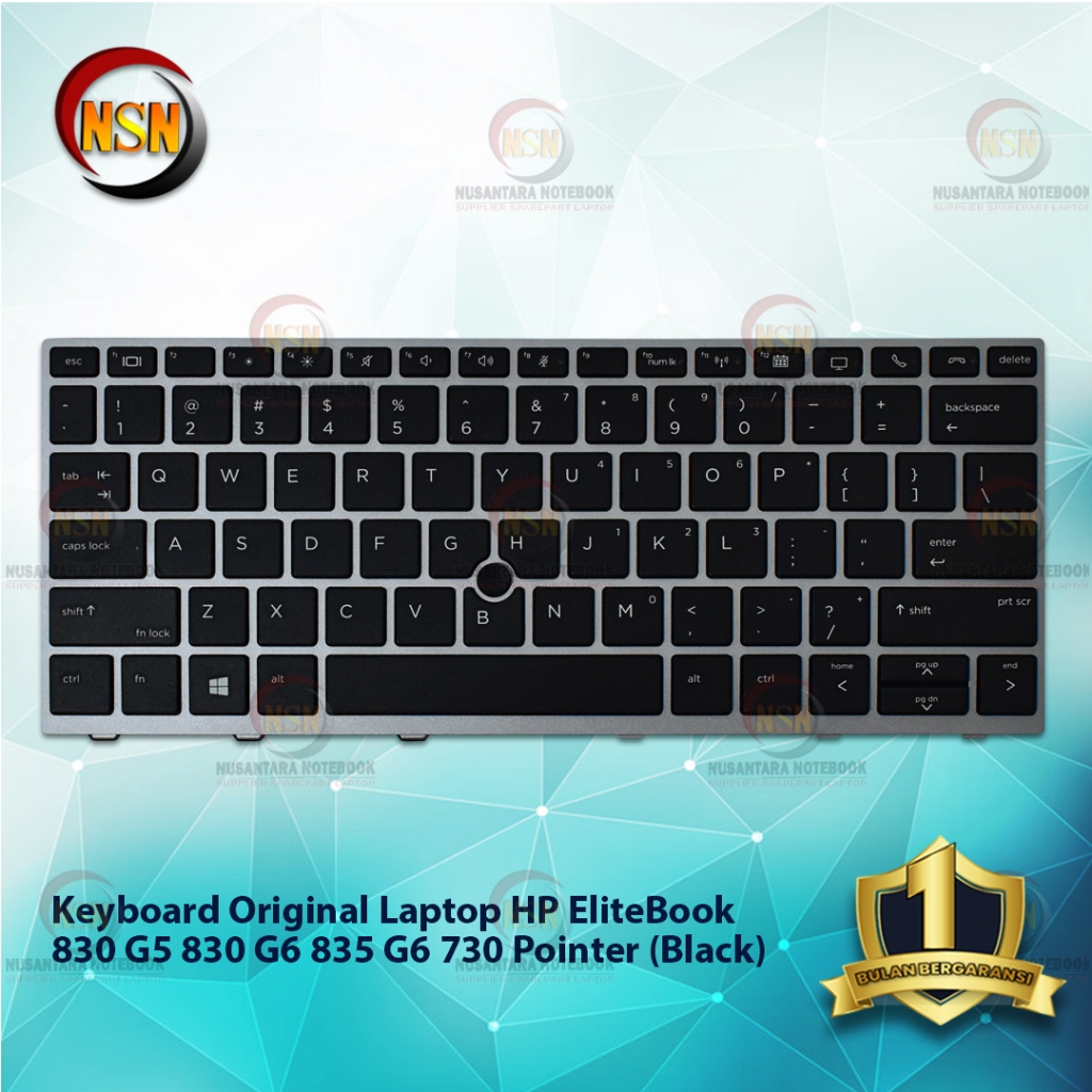 แป้นพิมพ์แล็ปท็อปตัวชี้ HP EliteBook 830 G5 830 G6 835 ดั้งเดิม