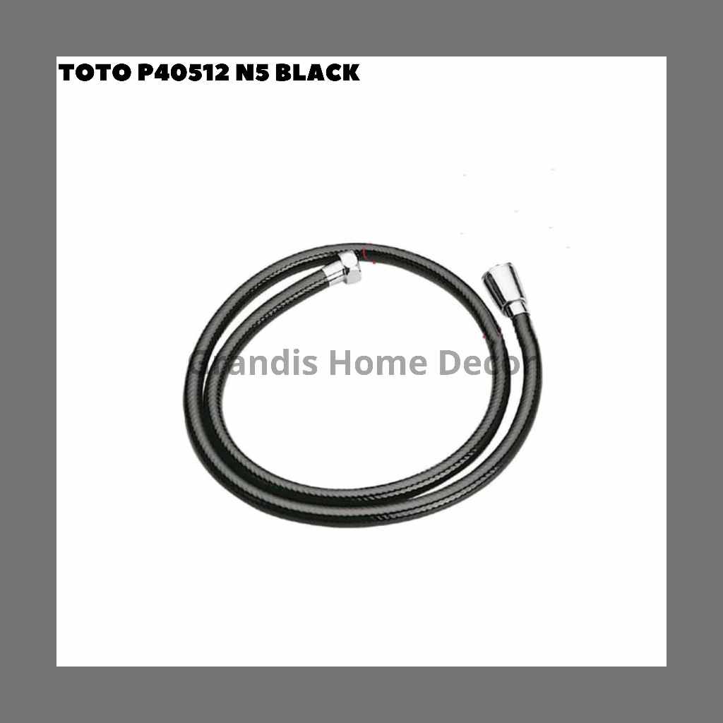 TOTO P40512 สีดํา 1.2M Original Toto สายฝักบัว - ท่อสีดํา