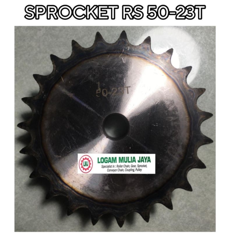 ROLLER CHAIN SPROCKET RS 50 SINGLE GEAR 23T SPROCKET RS 50X23T GEAR GIR RS 50-23T RS 50X23 T RS 50-1