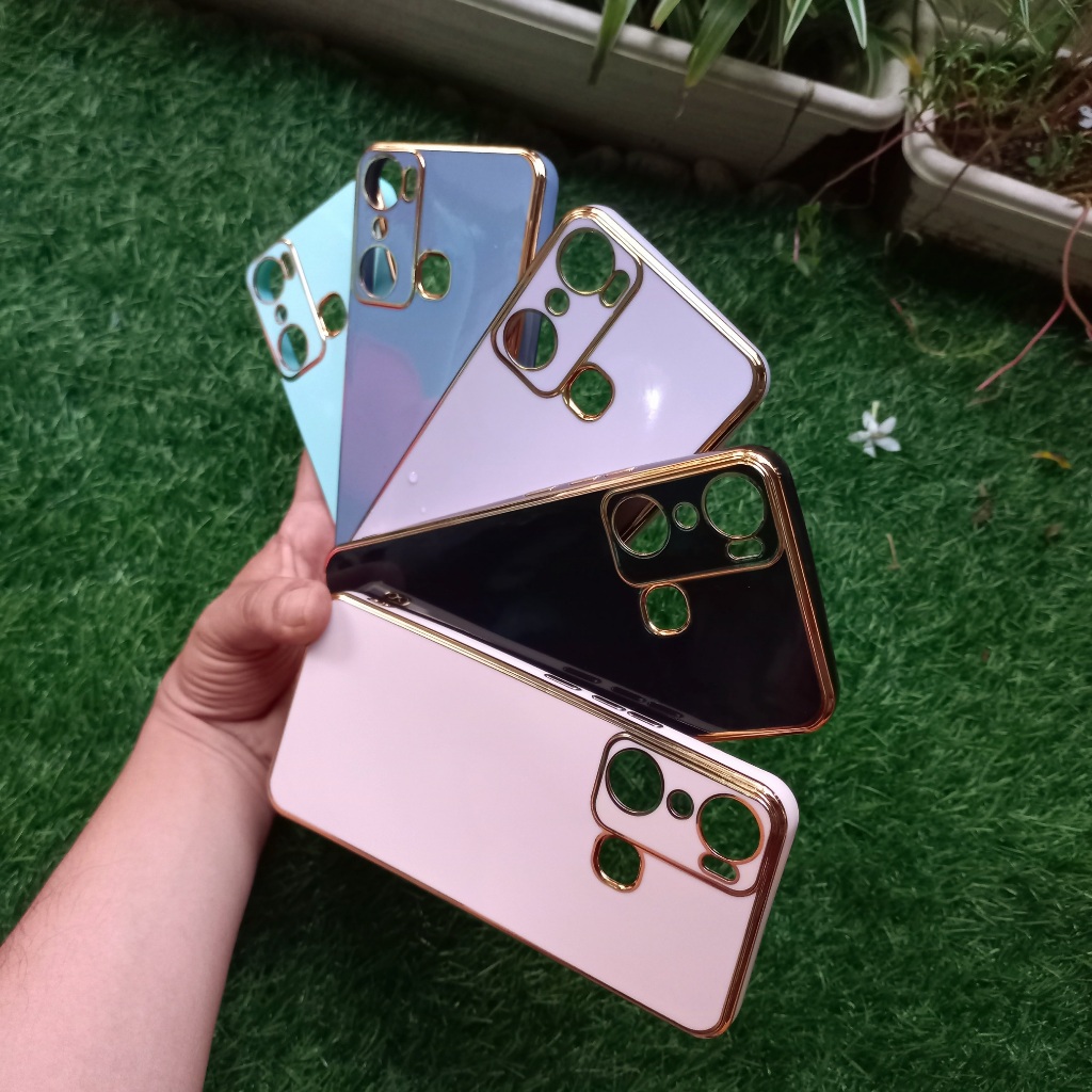 Softcase Infinix Hot 20i X665C X665E Casing Glossy List Chrome Infinix X665C X665E