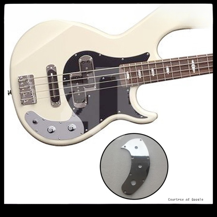 แผ่นควบคุมกีตาร์ Chrome Yamaha Bass