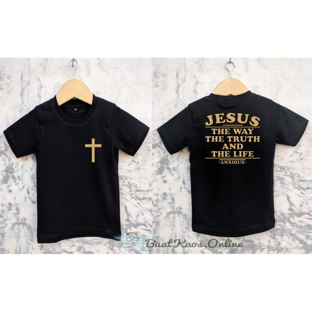 THE TRURTH DB JESUS CROSS CHILDRENS SPIRITUAL T-SHIRT/UNISEX CHRISTIAN T-SHIRT