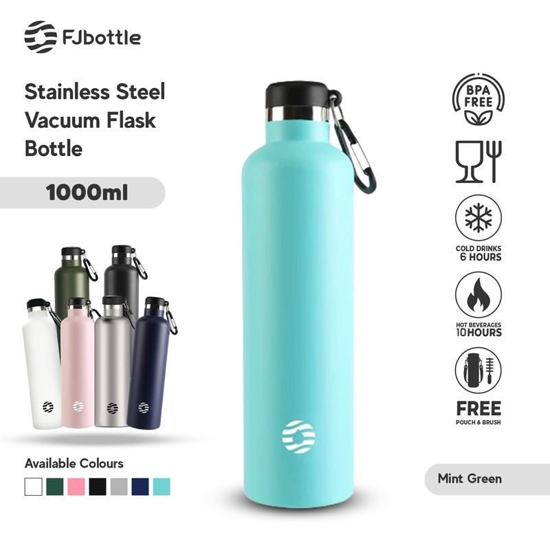 FJbottle - ซีเนียร์2101 สแตนเลสแก้วกีฬาขวดดื่ม 1 ลิตรฉนวนคู่