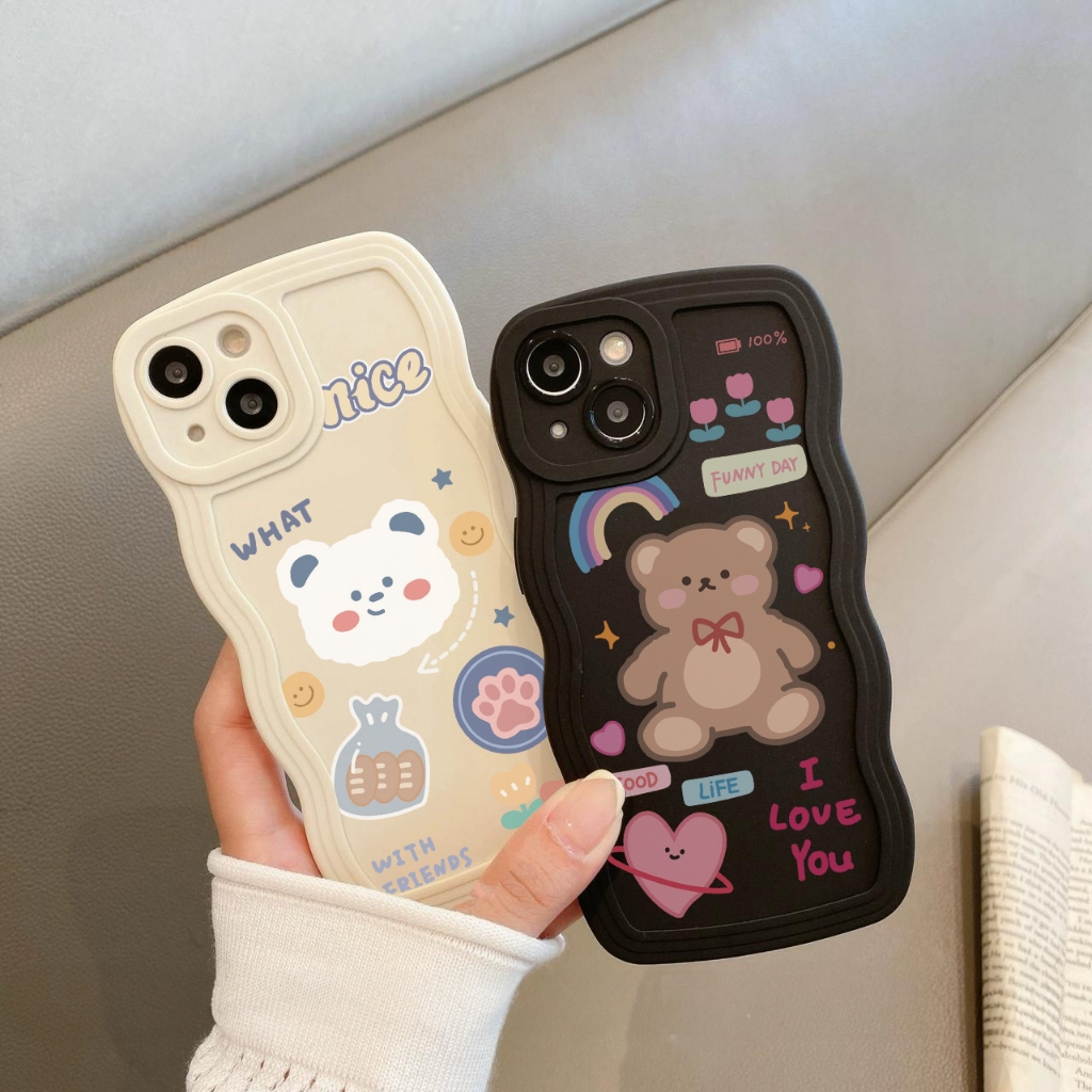 เคสกังฟู - เคสซิลิโคนคลื่น Iphone 6 6S 6+ 7 8 Plus X Xr Xs Max 11 12 13 14 Promax Plus R920