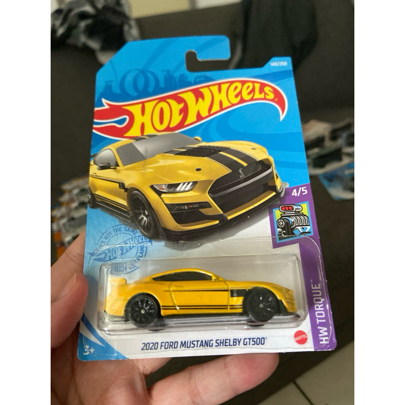 Hotwheels Hot Wheels 2020 Ford Mustang Shelby GT 500 SC สีเหลือง