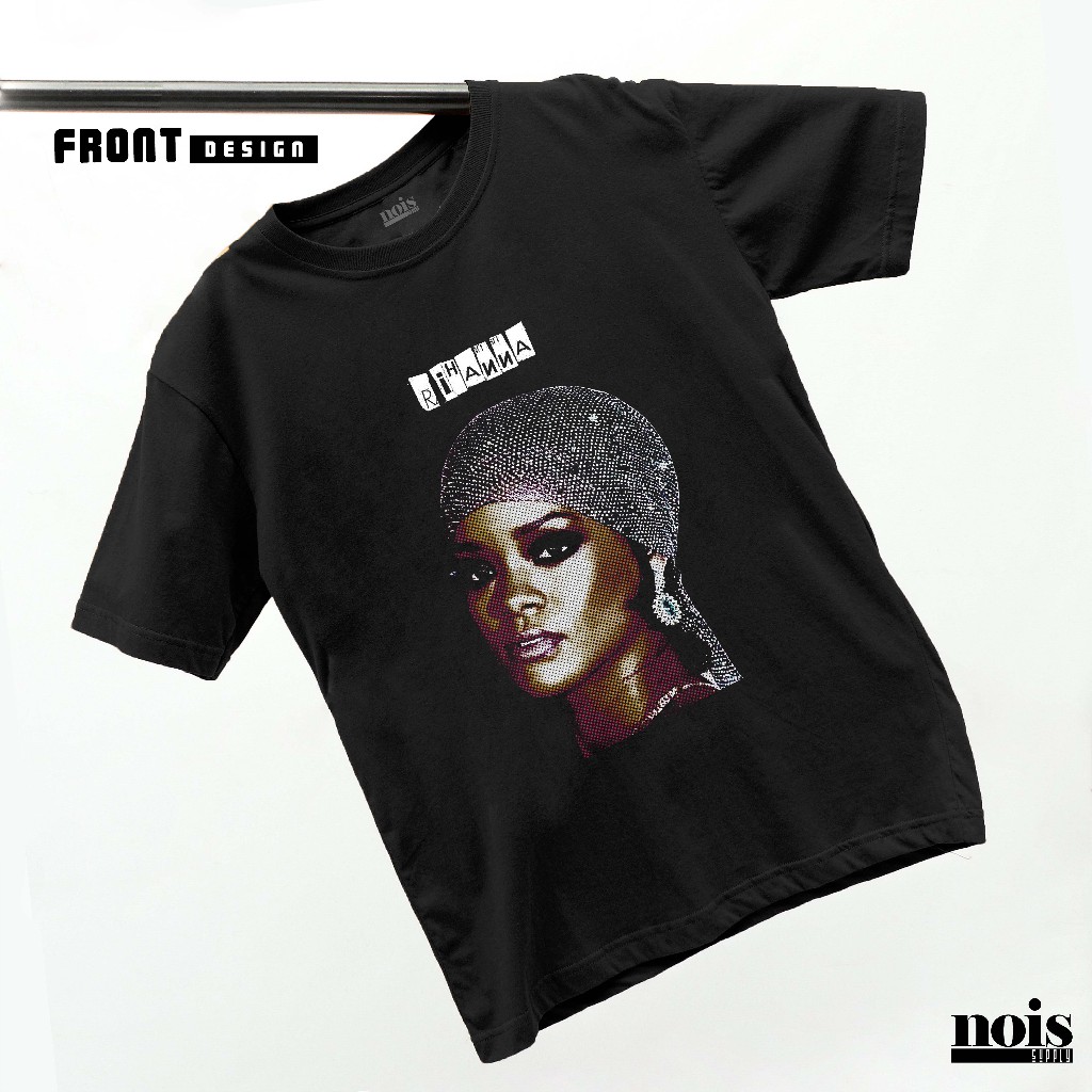 NOIS Music เสื้อยืด Rihanna Cotton Combed 30s เสื้อยืดสําหรับผู้ชายและผู้หญิง MS164