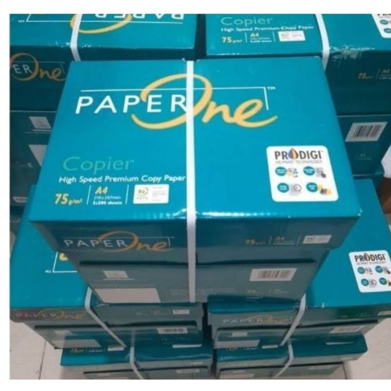 (1 กล่อง) กระดาษ A4 HVS 75gr Paper One / HVS Paper 1 กล่อง