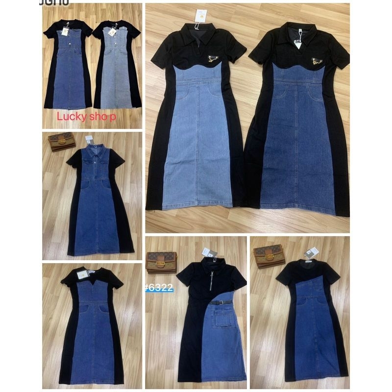 BJ - NON-STREAM JEANS DRESS MIX PREMIUM STRETCHY COTTON