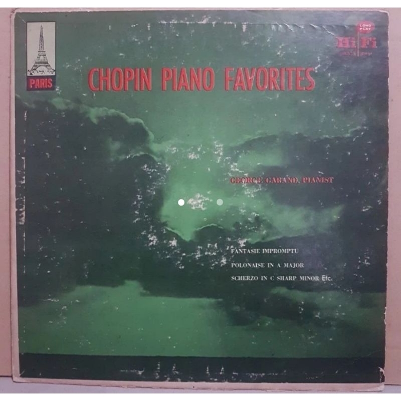 Hitam Vinyl 12 นิ ้ ว Chopin Piano Favorites