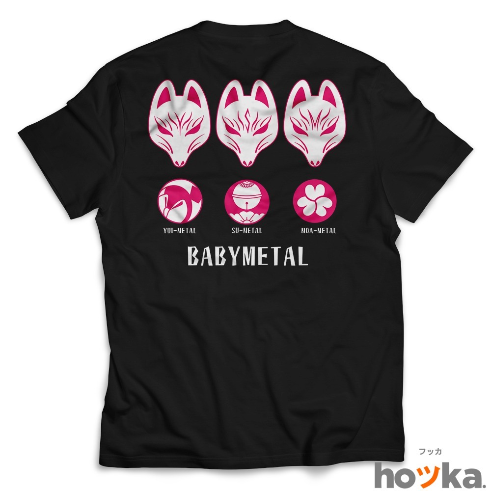เสื้อยืด KATUN HOOKA BABYMETAL Kitsune 3 Cotton 24s