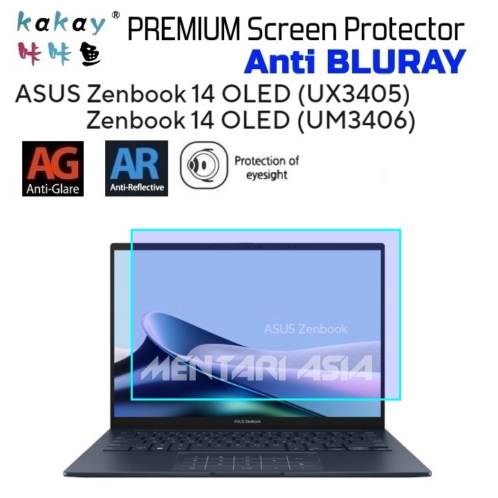 ฟิล์มกันรอยหน้าจอ สําหรับ ASUS ZenBook 14 OLED UX3405 UM3406 - KAKAY Premium ANTI BLURAY