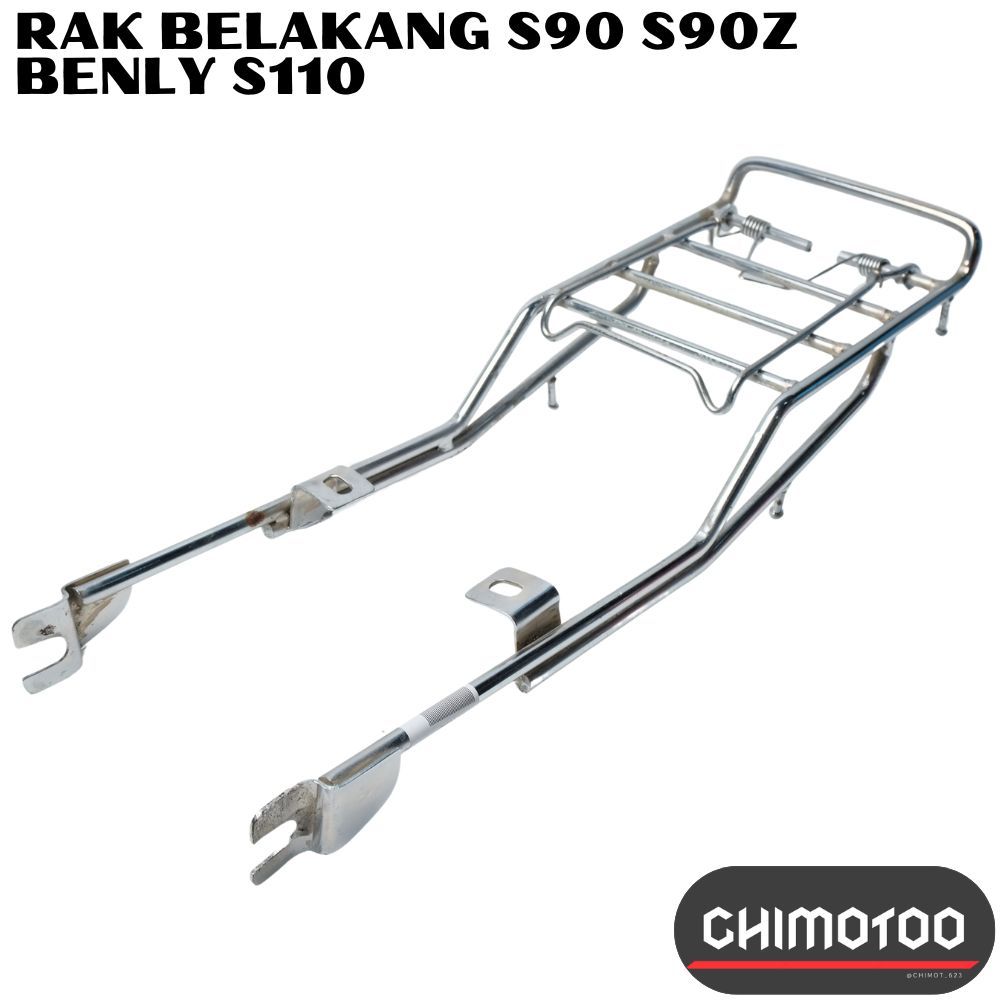 ชั้นวางแคลมป์ตะกร้าด้านหลังสําหรับ Honda S90 S 90 S90Z Benly S110 S 110 Cl90 Cl 90