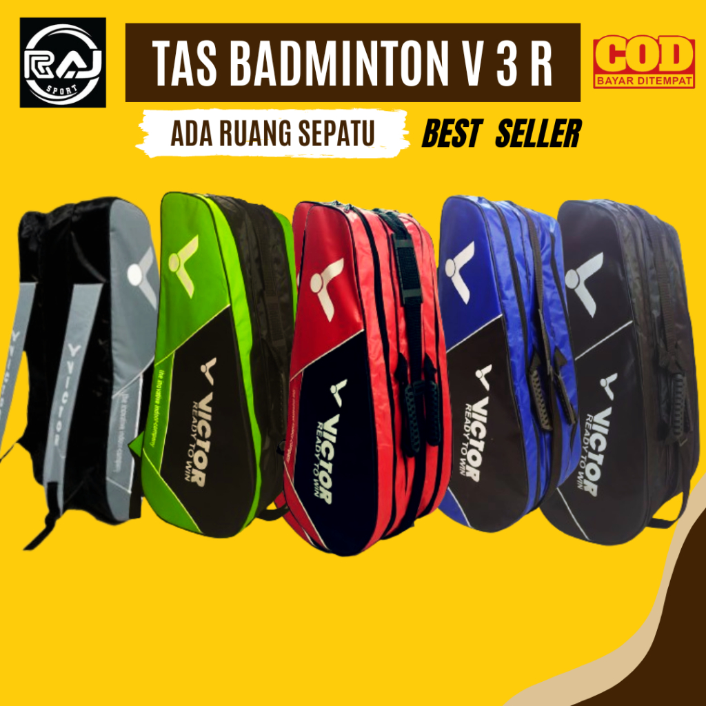 BADMINTON BACKPACK CKET BAG VC 3 RESELTING MAX 1-12 อุปกรณ์เสริมและรองเท้า