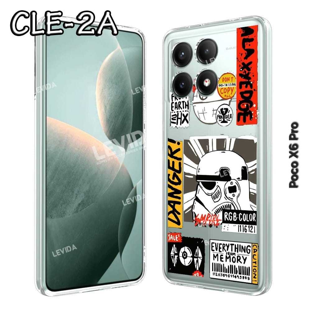 Poco F6 5g Poco X6 Pro 5g Poco X5 5g Softcase Clear Case Image CLE02 Case Bening Silicone Poco F6 5g