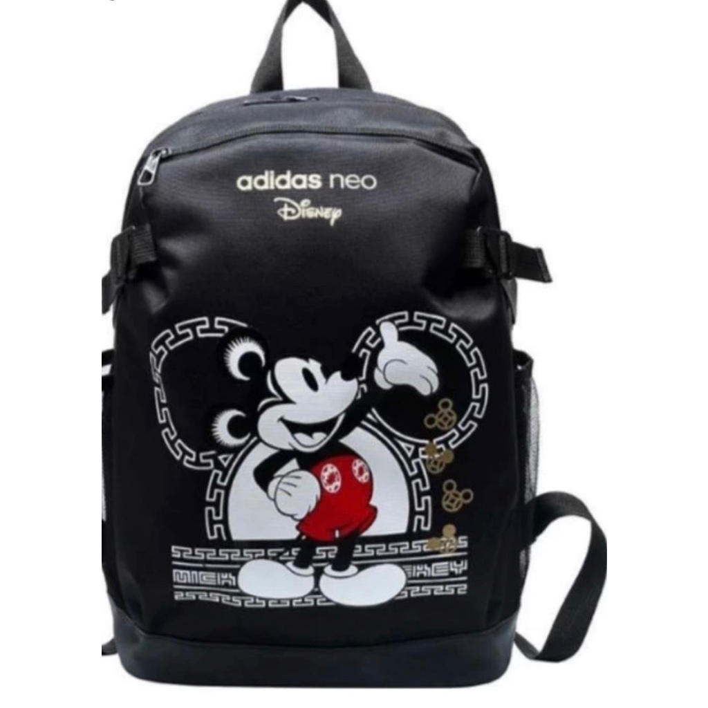 Adidas NEO MICKY MOUSE BACKPACK ORIGINAL BLACK WHITE PINK BACKPACK