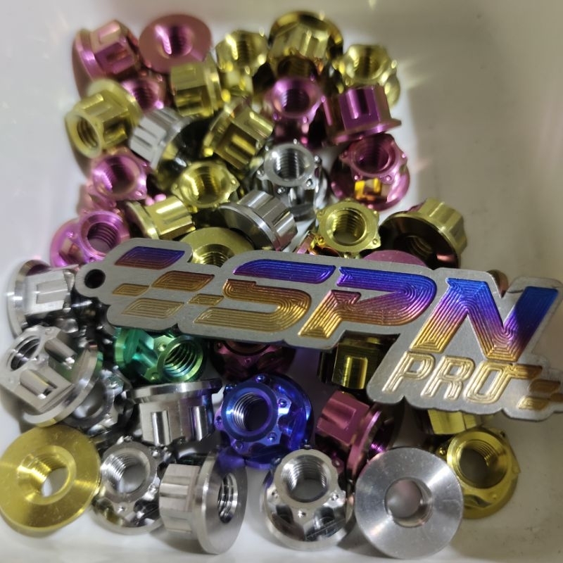 M6 TITANIUM Nut Or 10 รู Nut Bolt Nut