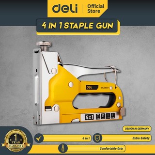 Deli Tools Staples Tembak / Stapler Gun  Tacker 4 in 1