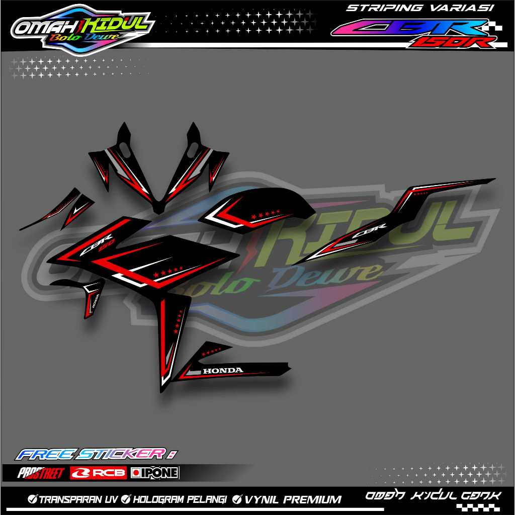 STRIPING VARIATIONS HONDA CBR 150 R/ สติ๊กเกอร์ LIST VARIATIONS สําหรับ CBR 150 R MOTORCYCLE