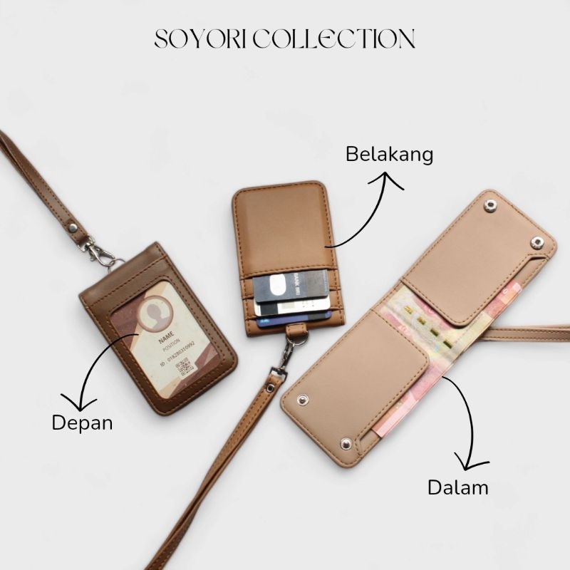 Id card holder namtag lanyard money wallet SID005