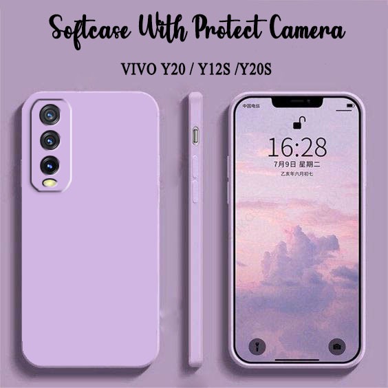 HP Plain Macaron Softcase สําหรับ Vivo Y20 Y12S Y20S - Vivo Y20 Y12S Y20S เคสโทรศัพท์ - Vivo Y20 Y12