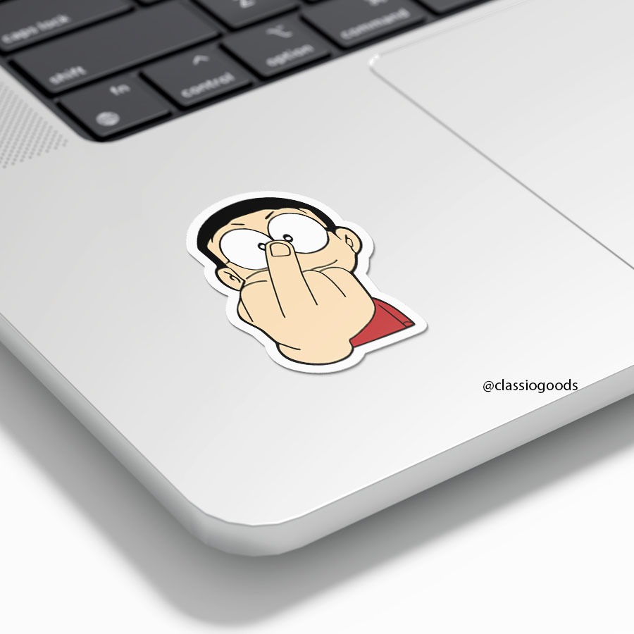 สติ๊กเกอร์ "นิ้วกลางโนบิตะ"