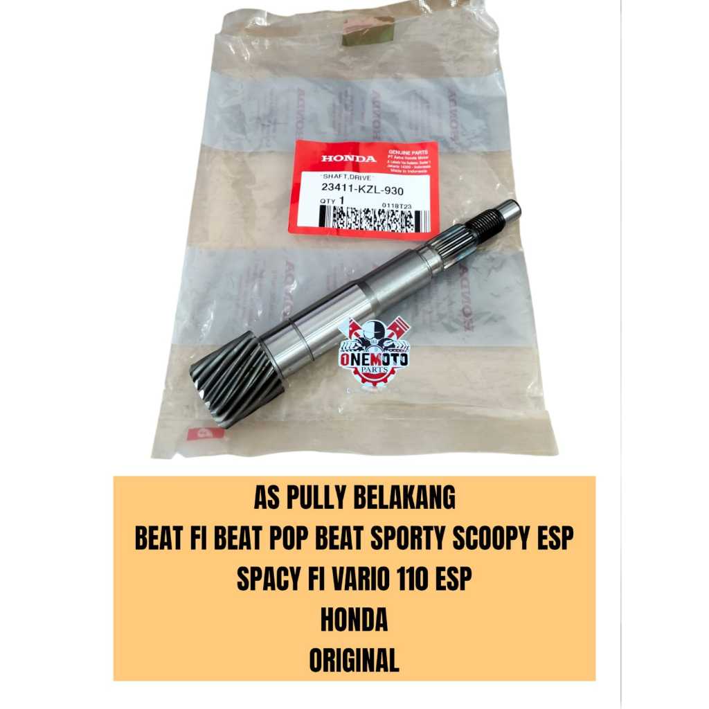 ด้านหลัง PULLY ASSEMBLY BEAT FI BEAT SPORTY SCOOPY ESP SPACY FI VARIO 110 ESP AHM 23411-KZL-930