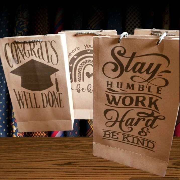 PAPER BAG CRAFT / AESTHETIC PAPER BAG กระเช้ารับปริญญา