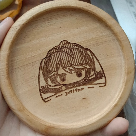 Alhaitam Chibi Wood Coaster Genshin Impact by De4thcub