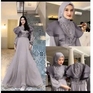 O2 Fashion / Maxi Meghan มีไซส์ L และ XL รุ่น shakila Gamis ใหม่ล่าสุด