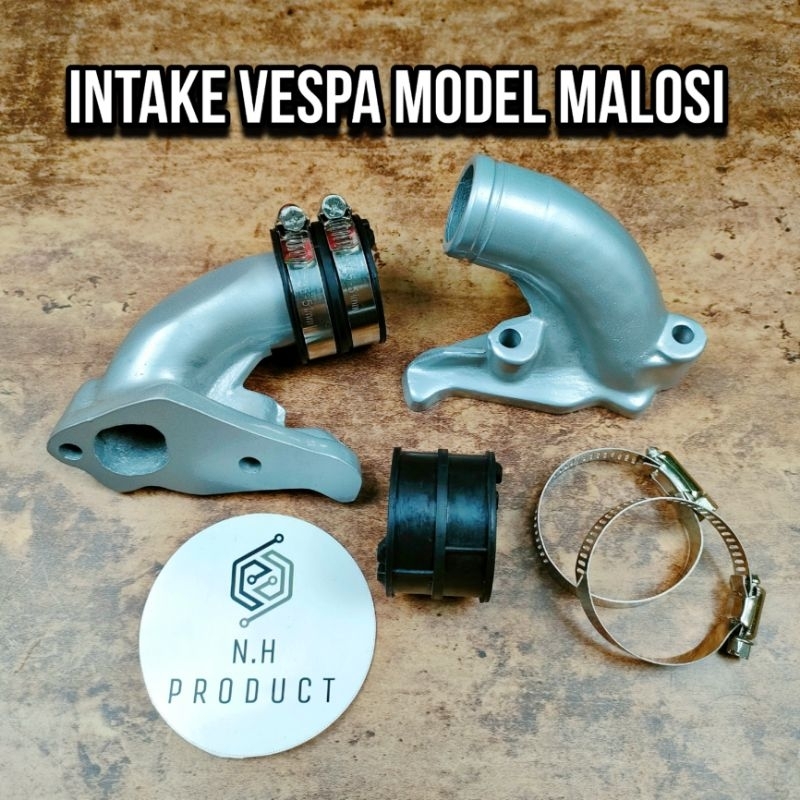 Vespa Intake Manipol Malossi รุ่น พร้อมยางและแคลมป์