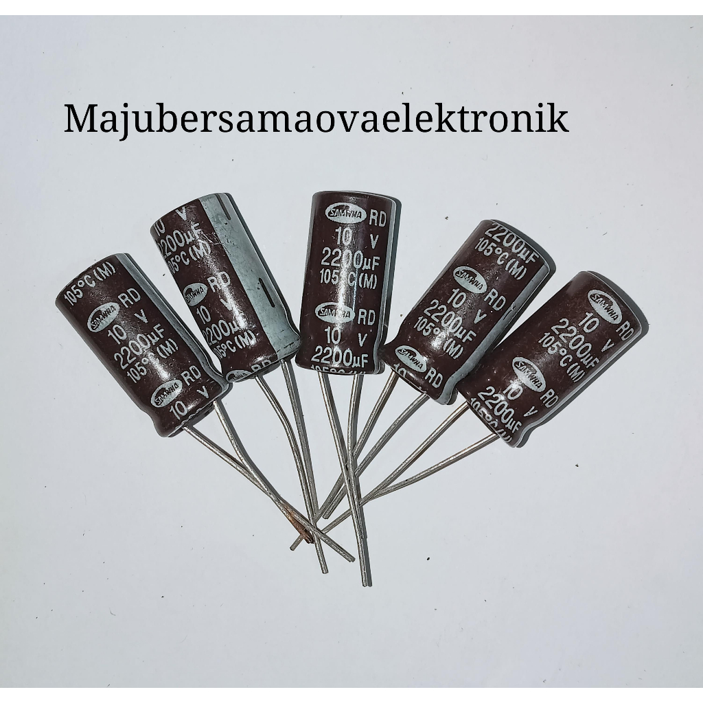 5 ชิ้น Elco 10v 2200uf Elko 2200uf 10v SAMWHA เดิม