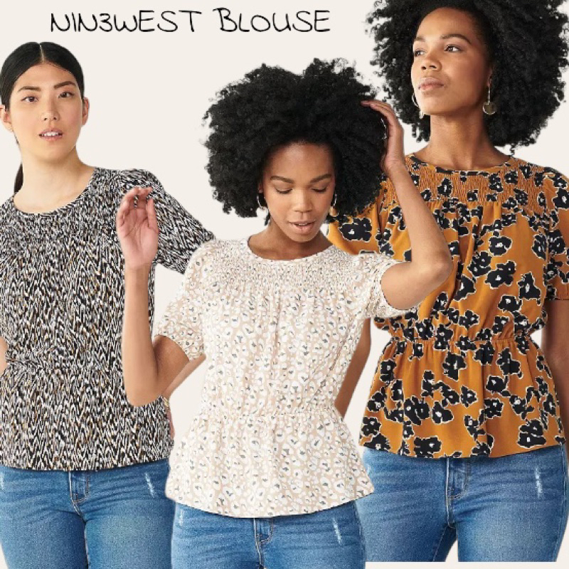 JUMBO BIG SIZE BLOUSE - NINEW3ST พัฟ PEPLUM BLOUSE