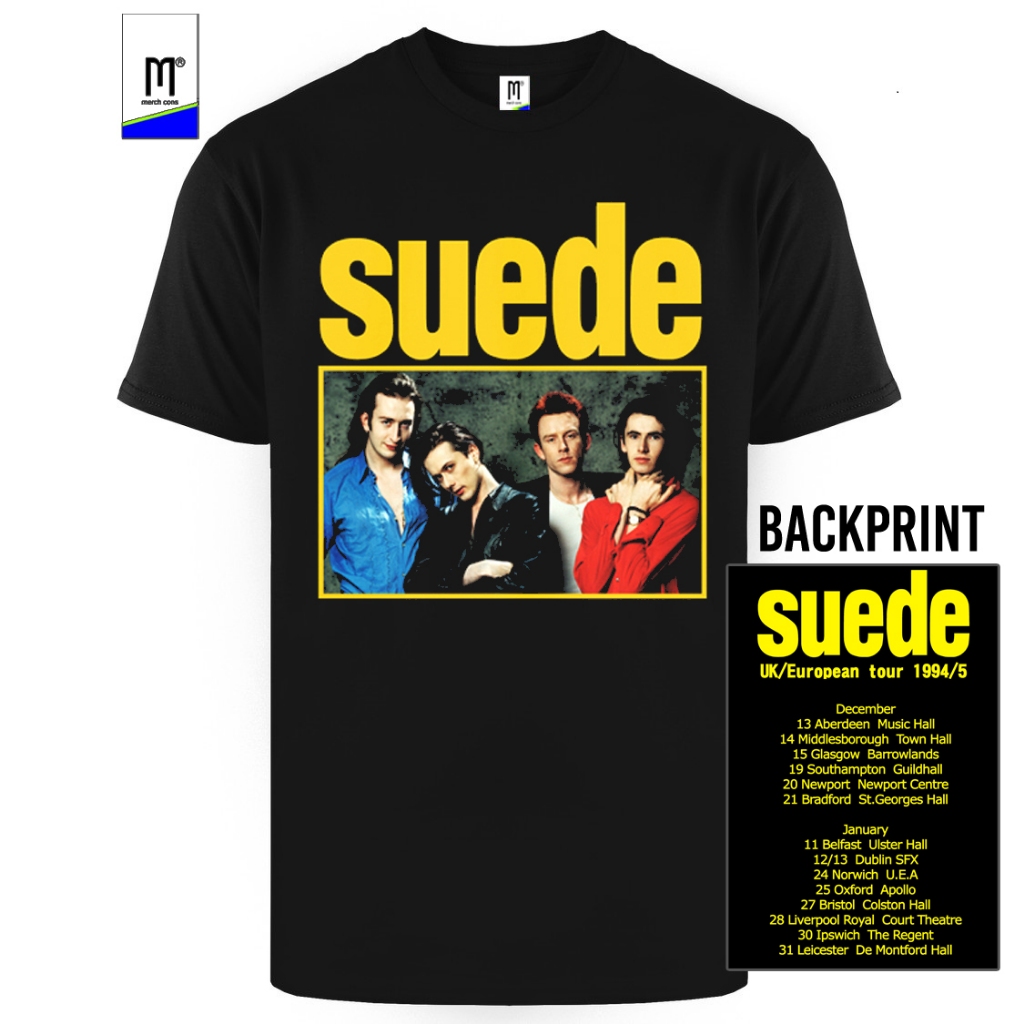 เสื ้ อยืด Built Up Music Band Suede Uk tour 94