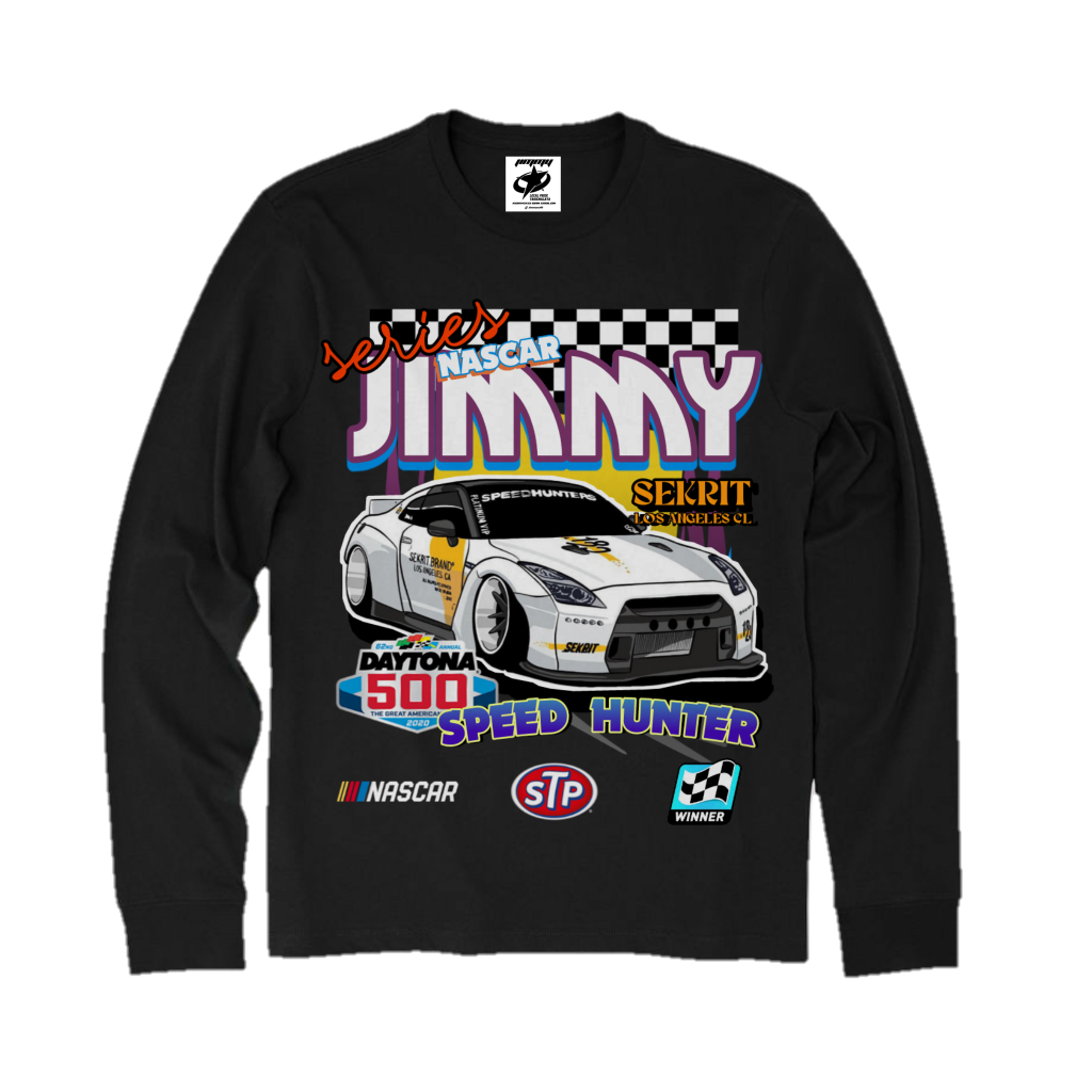 Jimmy Outfit - Kaos Nascar Dytona 500 - Kaos Girl - Tiedye - Kaos Cotton Combed Premium