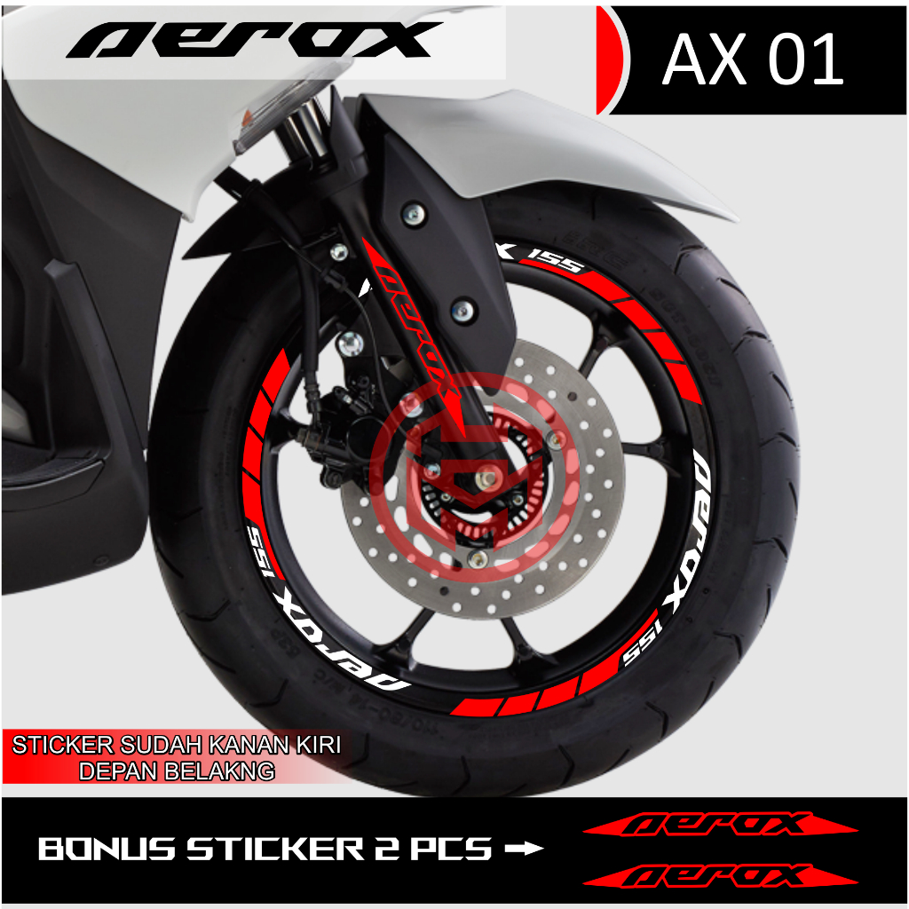 สติ๊กเกอร์ตัด AEROX 155 AX01 VELG - รูปที่ 6