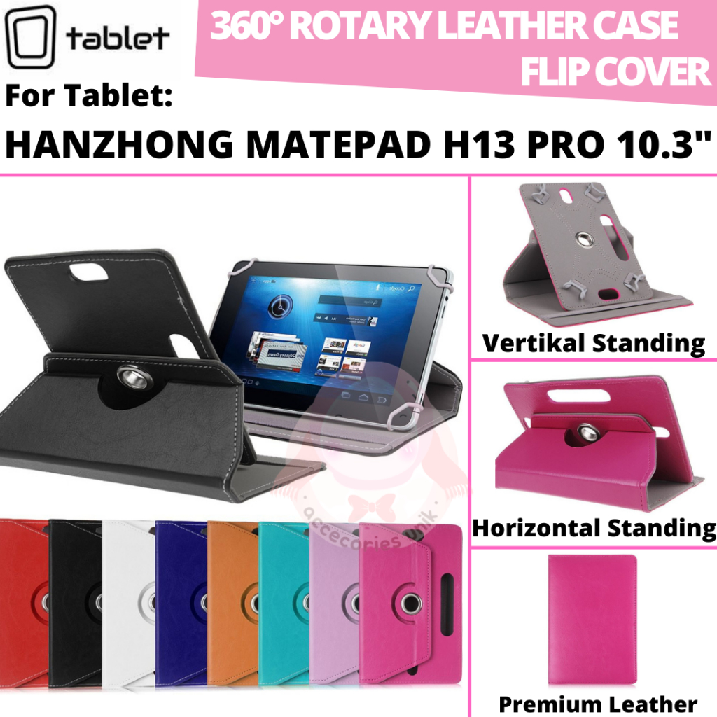 Hanzhong Matepad H13 Pro 10.3 นิ ้ ว Rotary Case หนัง Flip Casing ปกหนังสือ Casing