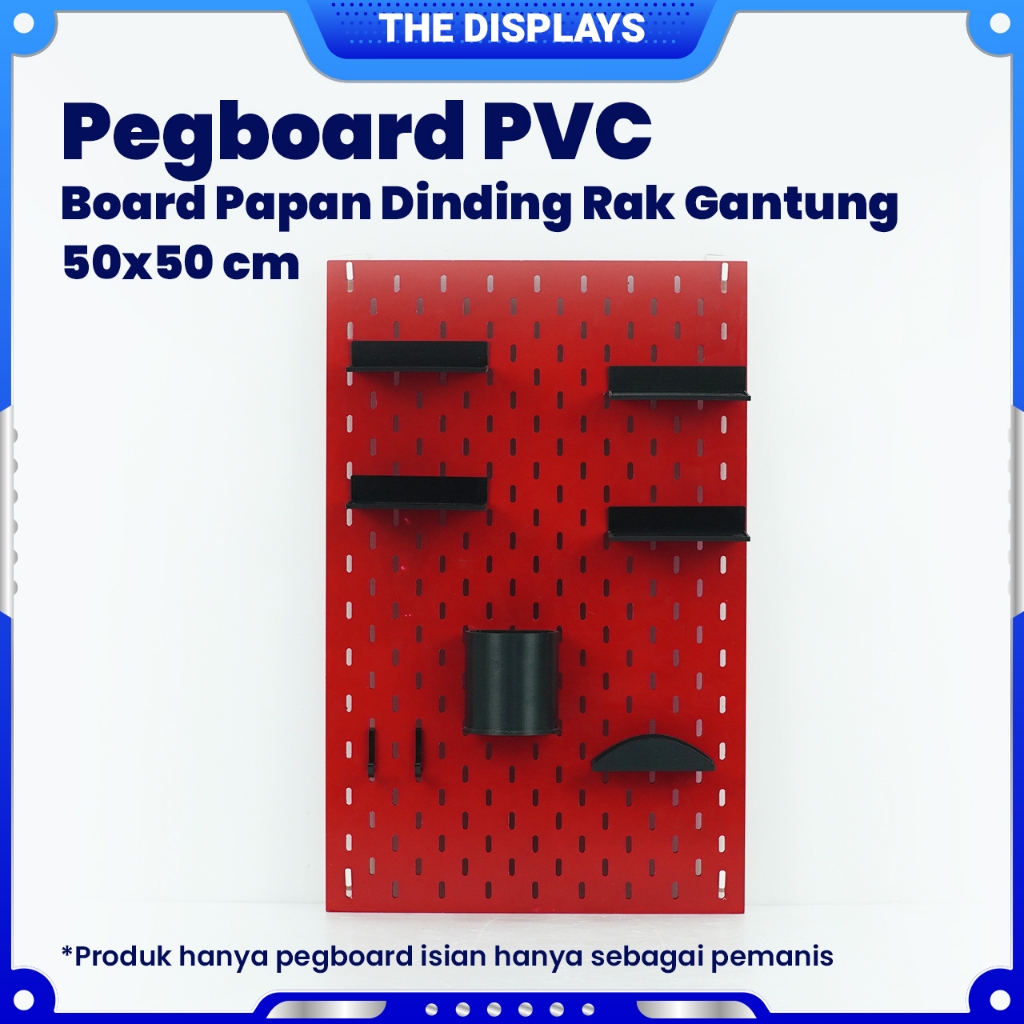 Pegboard PVC Board Wall Board Hanging Rack 50x50