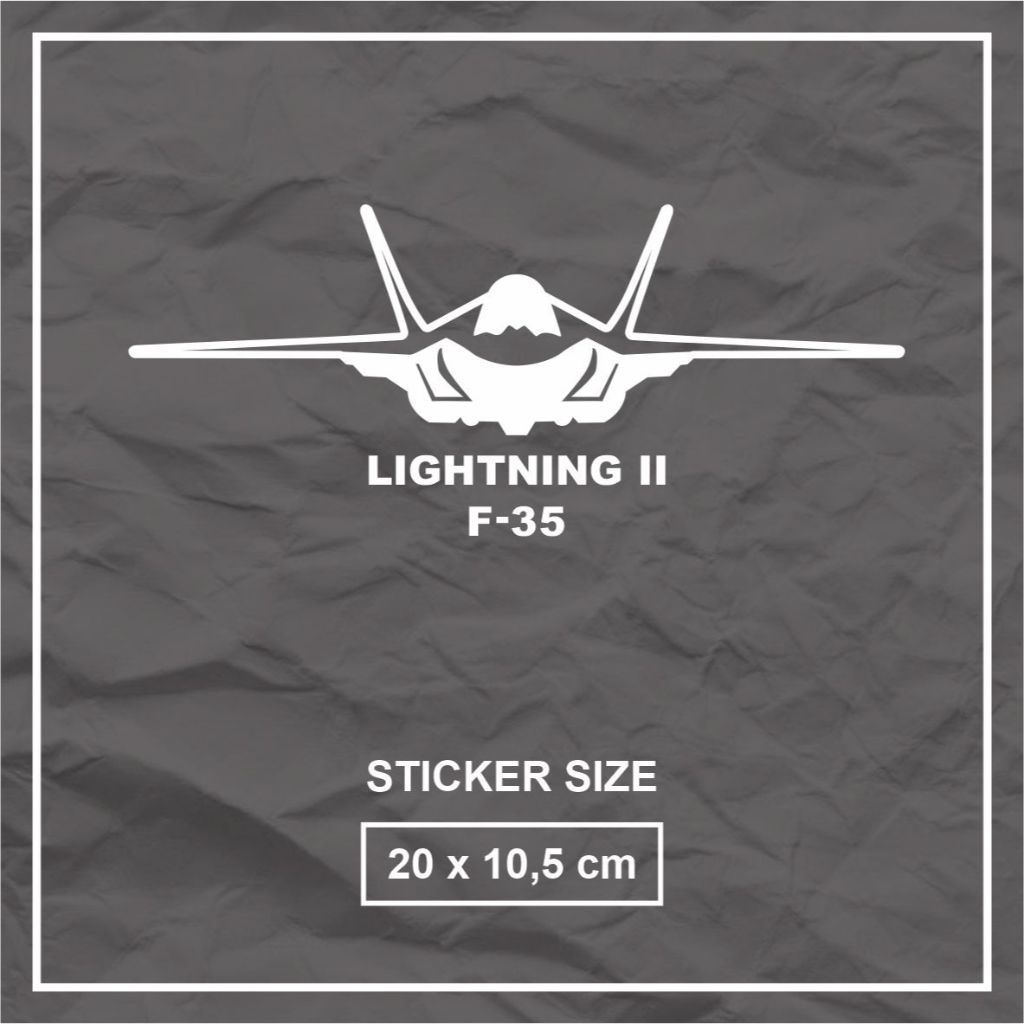 F35 Lightning 2 Fighter Jet Plane ตัดสติกเกอร์