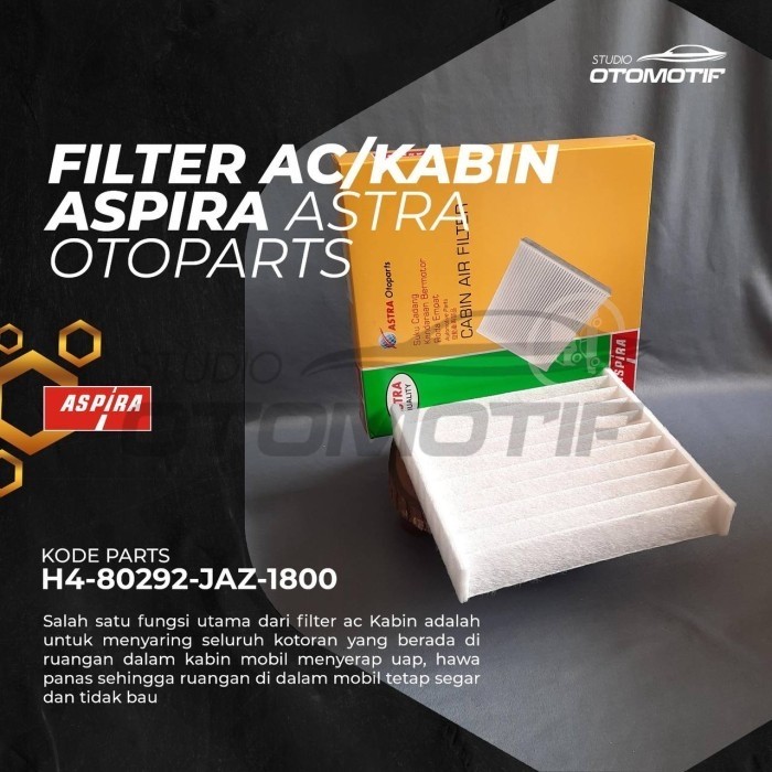 ASPIRA AC FILTER Civic RS FL5 2022 CABIN FILTER H4-80292-JAZ