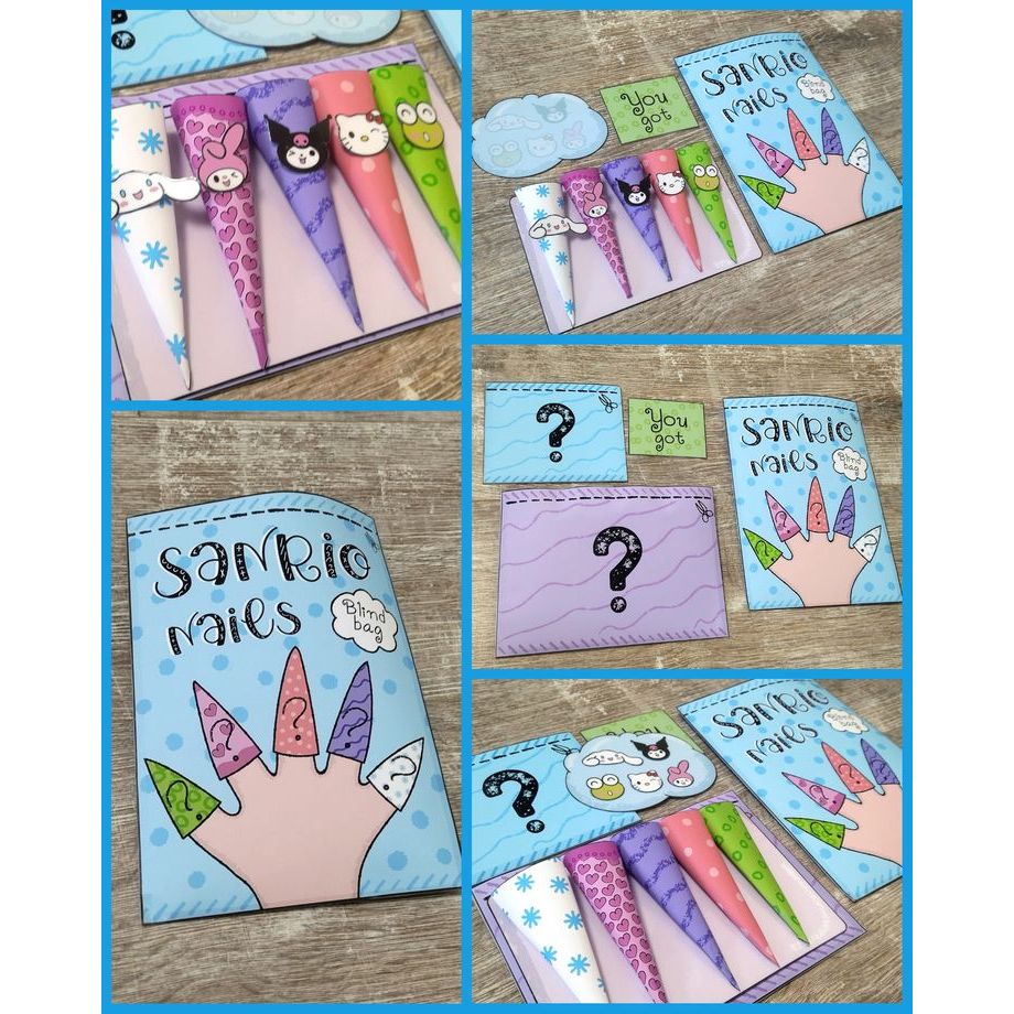 กระเป๋าตาบอด sanrio เล็บ sanrio