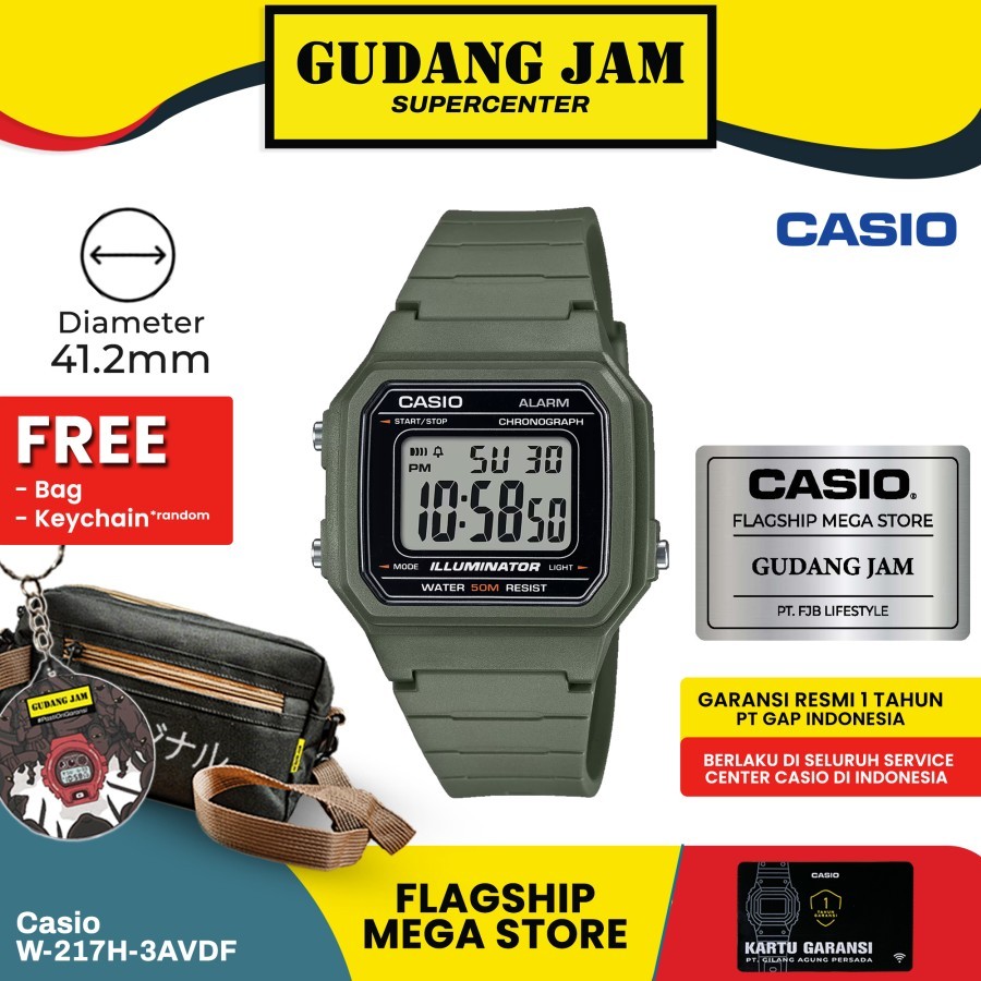 Casio General W-217H-3AVDF W-217H-3A W-217H W217H W 217H
