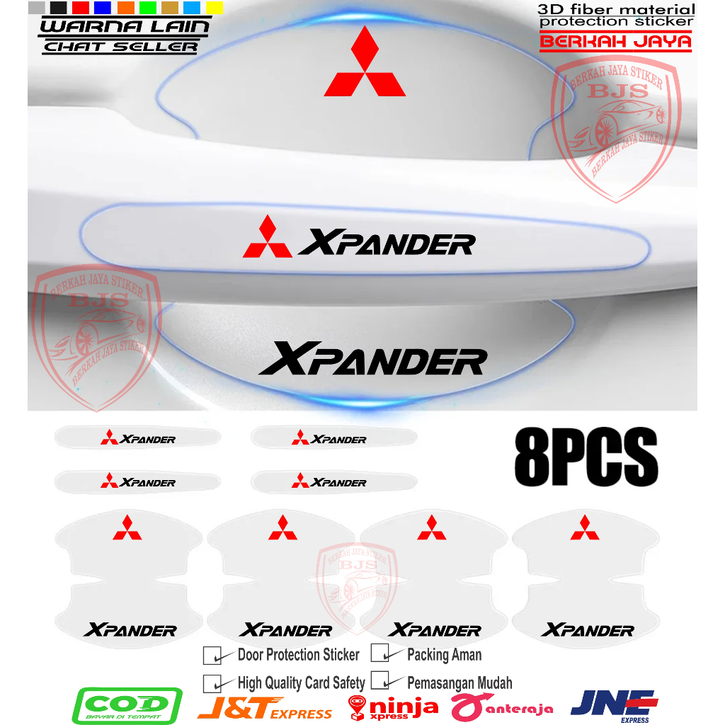 Xpander มือจับประตูรถ Protector สติกเกอร ์ โปร ่ งใสมือจับประตูรถ Mitsubishi