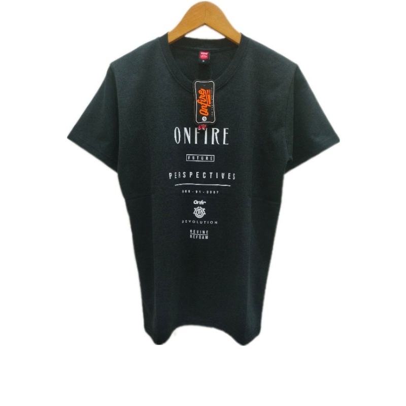 Onfire เสื้อยืดผู้ชายผู้ใหญ่ ONFIRE เสื้อยืดแขนสั้น Oblong