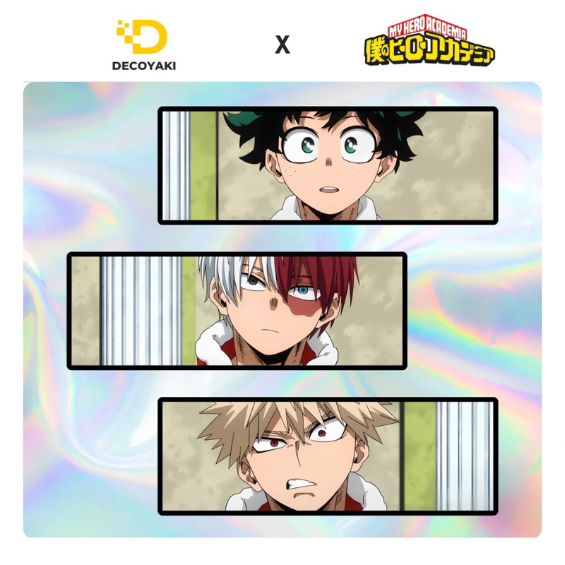 Boku No Hero Academia Hologram Slap Sticker, Boku No Hero Academia Hologram Sticker