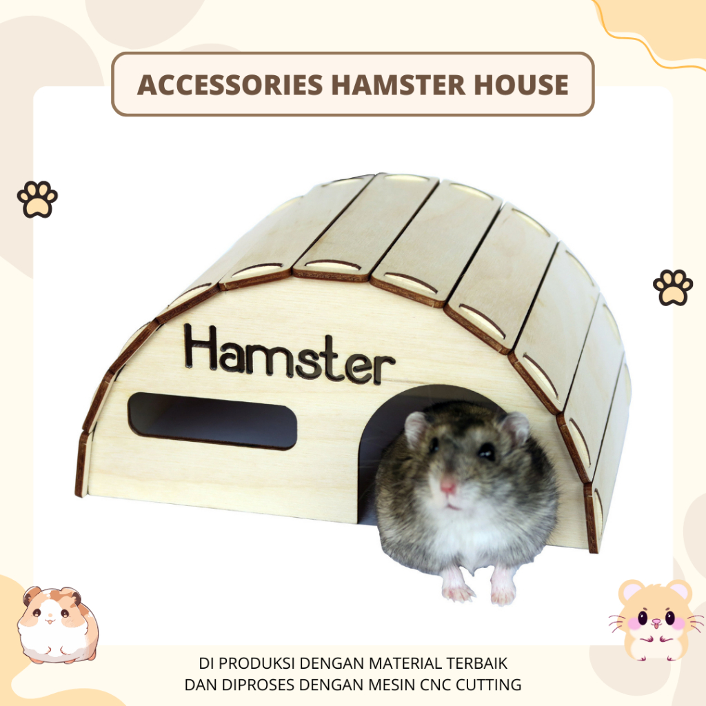 MARVELWOODCUT - HAMSTER TOY / HAMSTER HOUSE ACCESSORIES / MINI HOUSE HAMSTER / HAMSTER TOY / Hamster